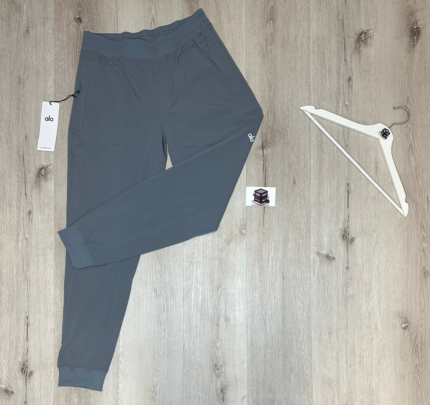 ALO CONQUER REFORM HOODIE TRACKSUIT STEEL GREY