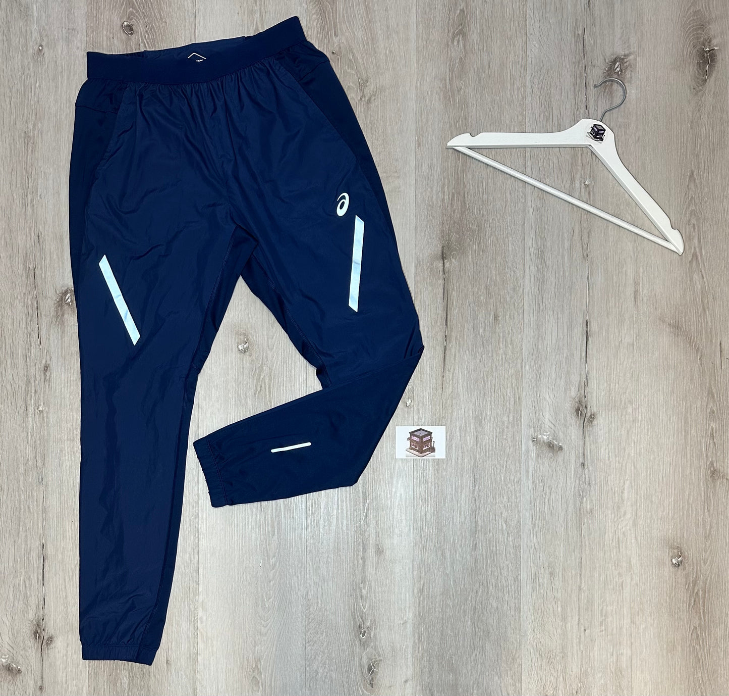 ASICS LITE SHOW TRACKSUIT NAVY SIZE MEDIUM