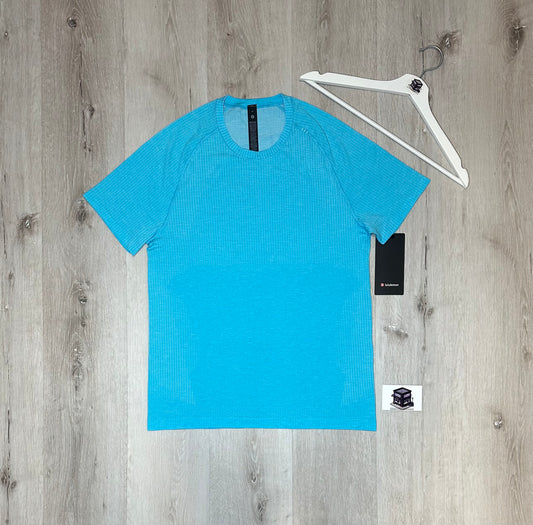 LULULEMON METAL VENT TECH SHORT-SLEEVE SHIRT FRESCO BLUE TONE