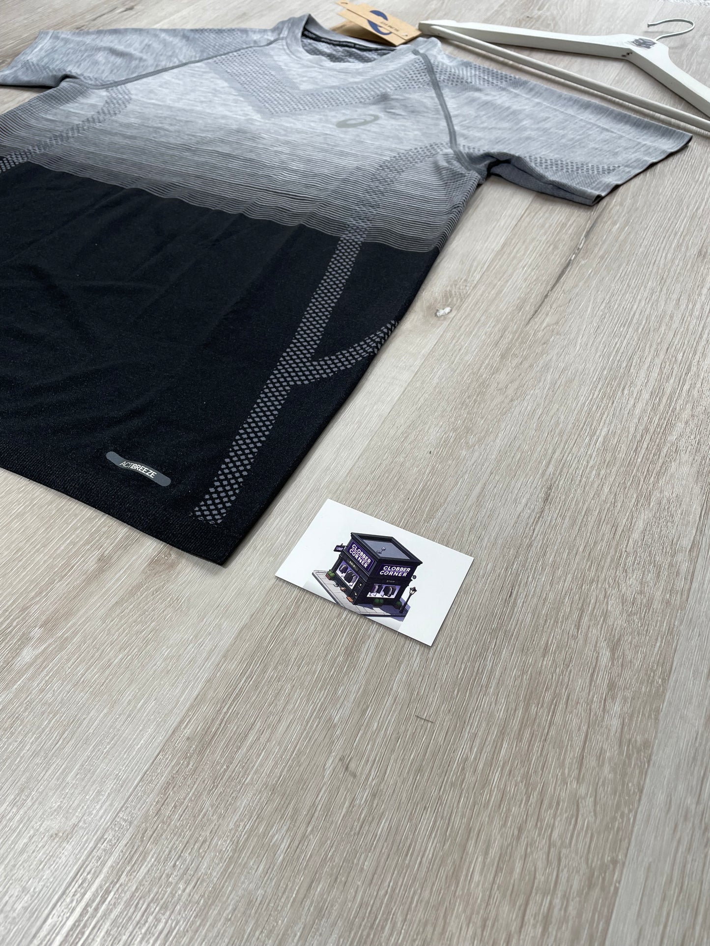 ASICS SEAMLESS T-SHIRT BLACK/GREY