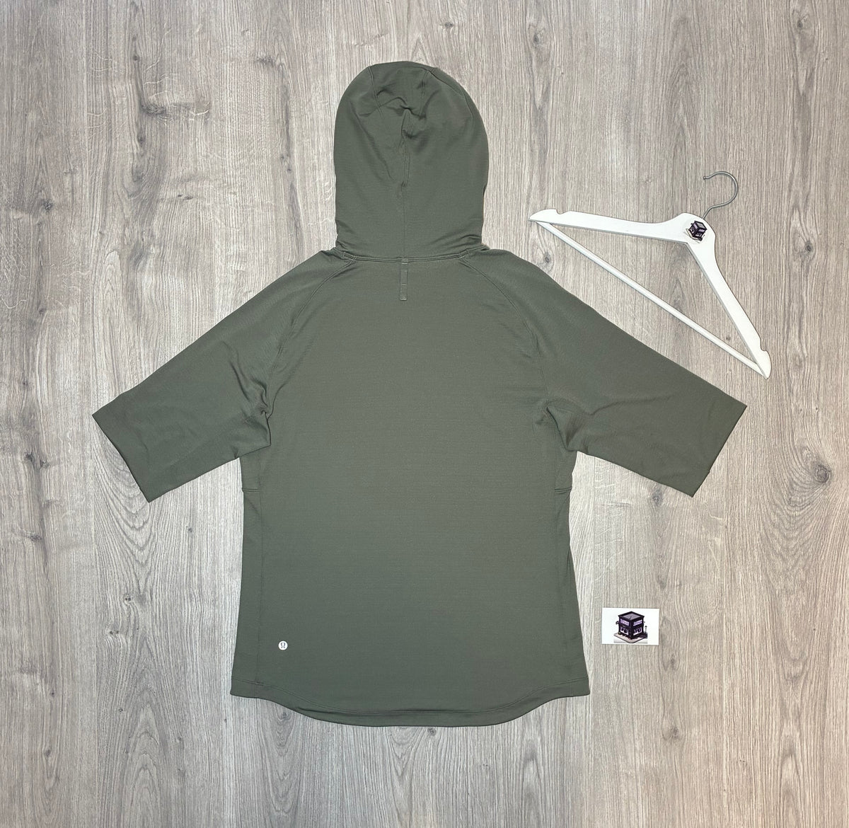 LULULEMON HOODIE TRACKSUIT BEIGE/BLACK SIZE LARGE
