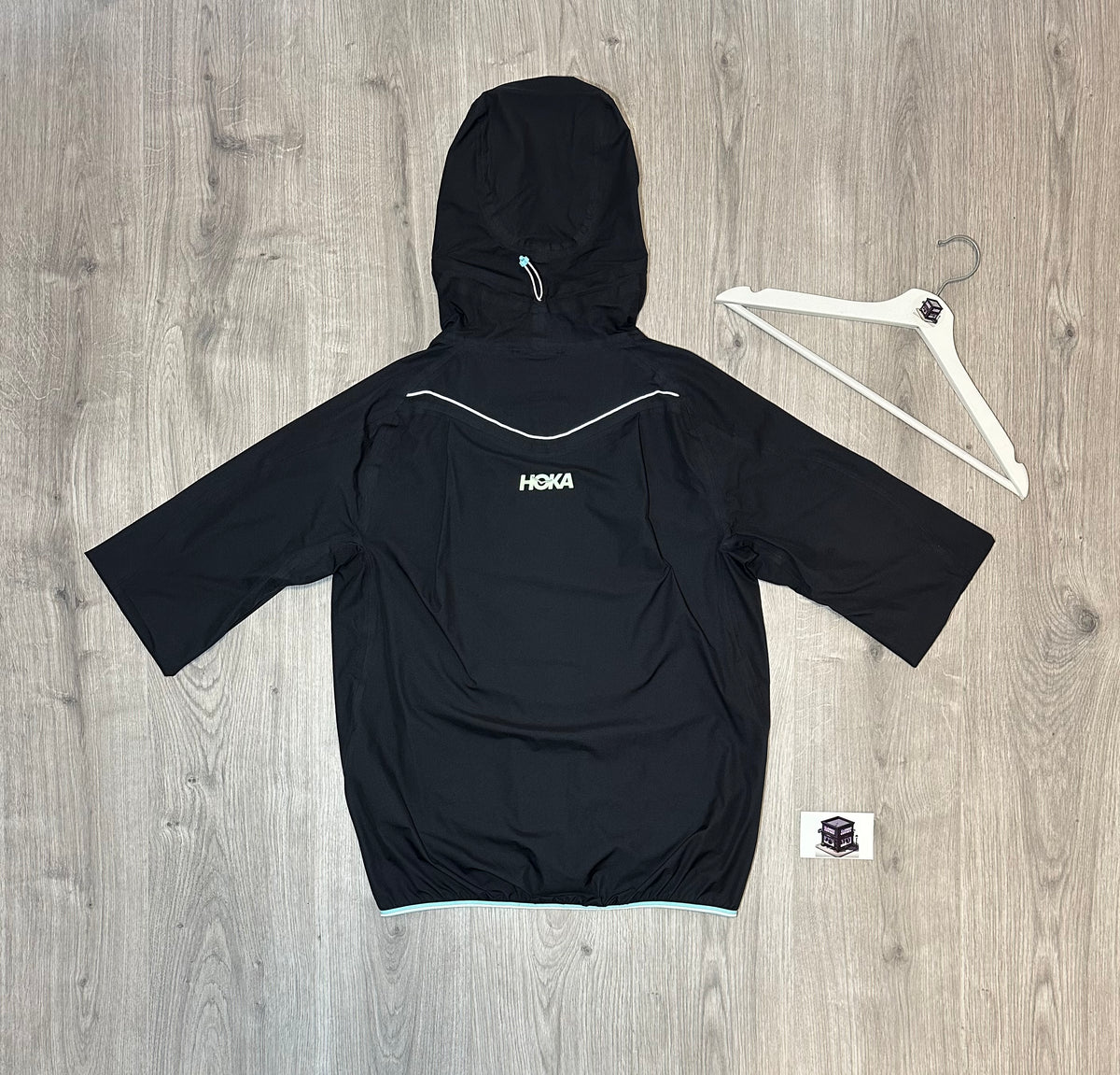HOKA TECSKY WATERPROOF TRACKSUIT BLACK SIZE SMALL