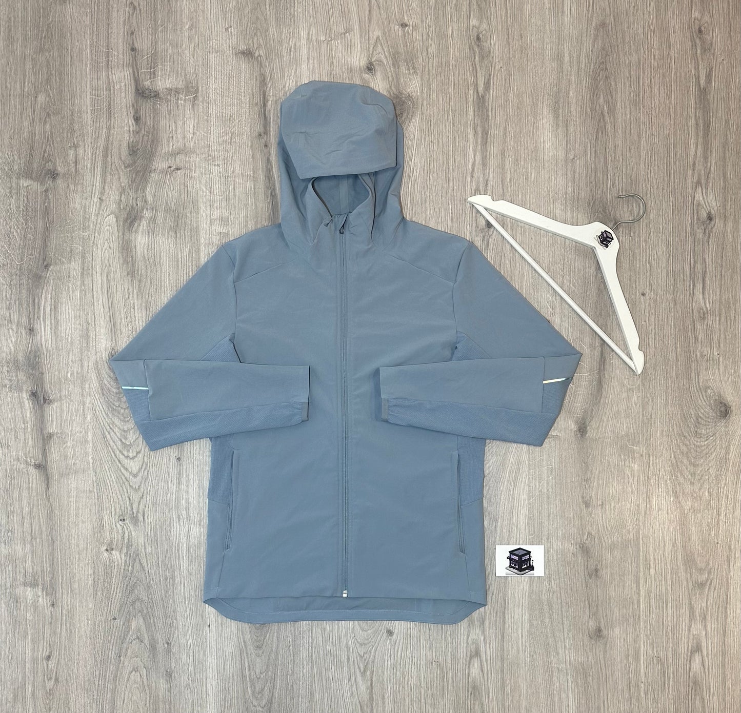 LULULEMON WARP LIGHT TRACKSUIT BLUE/BLACK SIZE SMALL