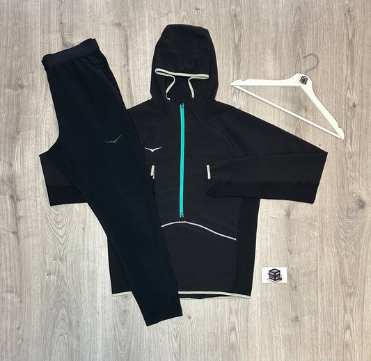 HOKA SKYGLOW TRACKSUIT BLACK SIZE EXTRA LARGE