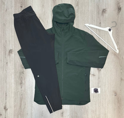 LULULEMON TRACKSUIT KHAKI/GREY SIZE LARGE