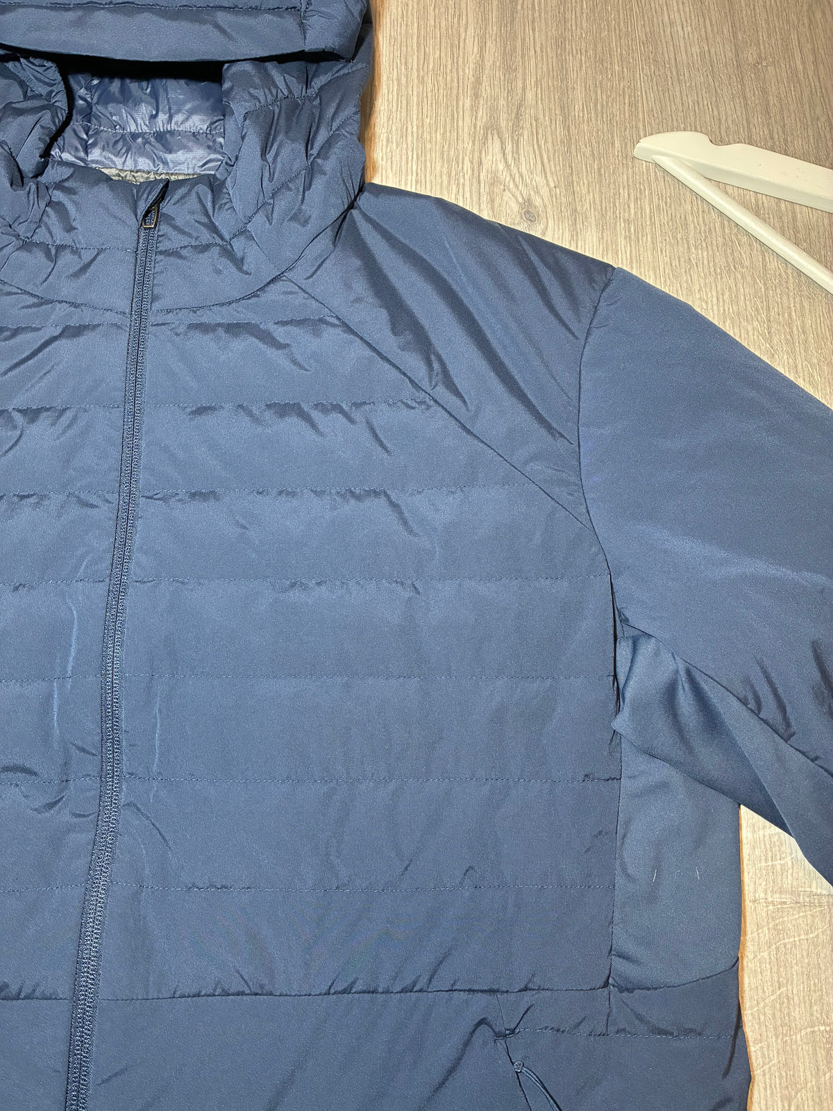 LULULEMON DOWN FOR IT ALL TRACKSUIT NAVY SIZE EXTRA LARGE JACKET & LARGE LONG PANTS