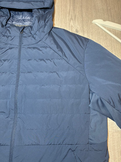 LULULEMON DOWN FOR IT ALL TRACKSUIT NAVY SIZE EXTRA LARGE JACKET & LARGE LONG PANTS
