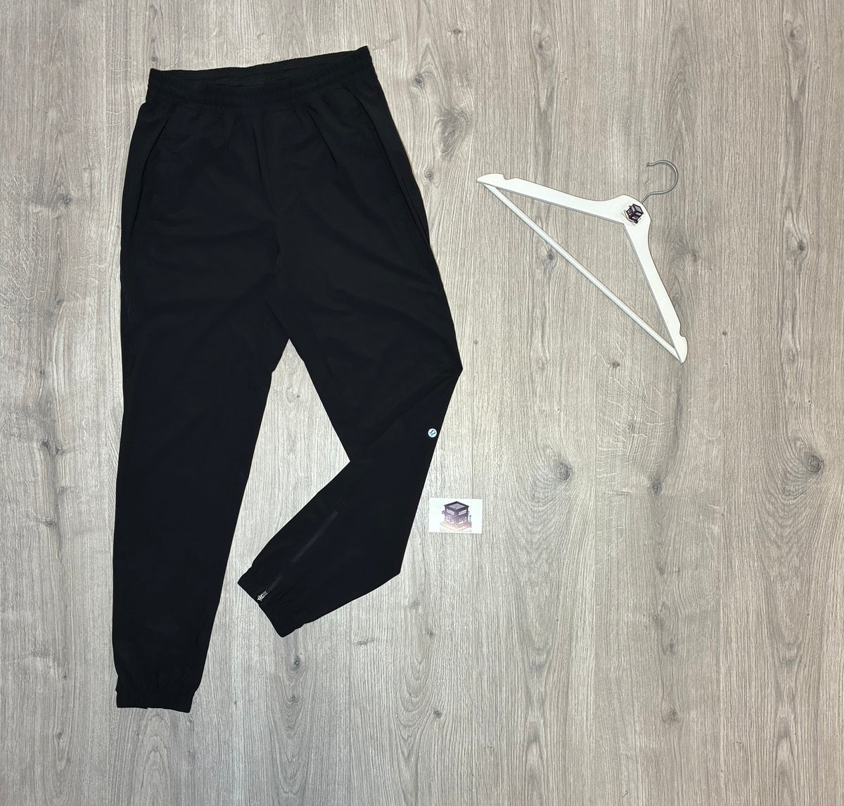LULULEMON HOODIE TRACKSUIT LIGHT GREY/BLACK SIZE SMALL