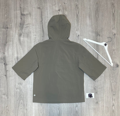 LULULEMON CROSS CHILL TRACKSUIT WARM ASH GREY/BLACK SIZE MEDIUM