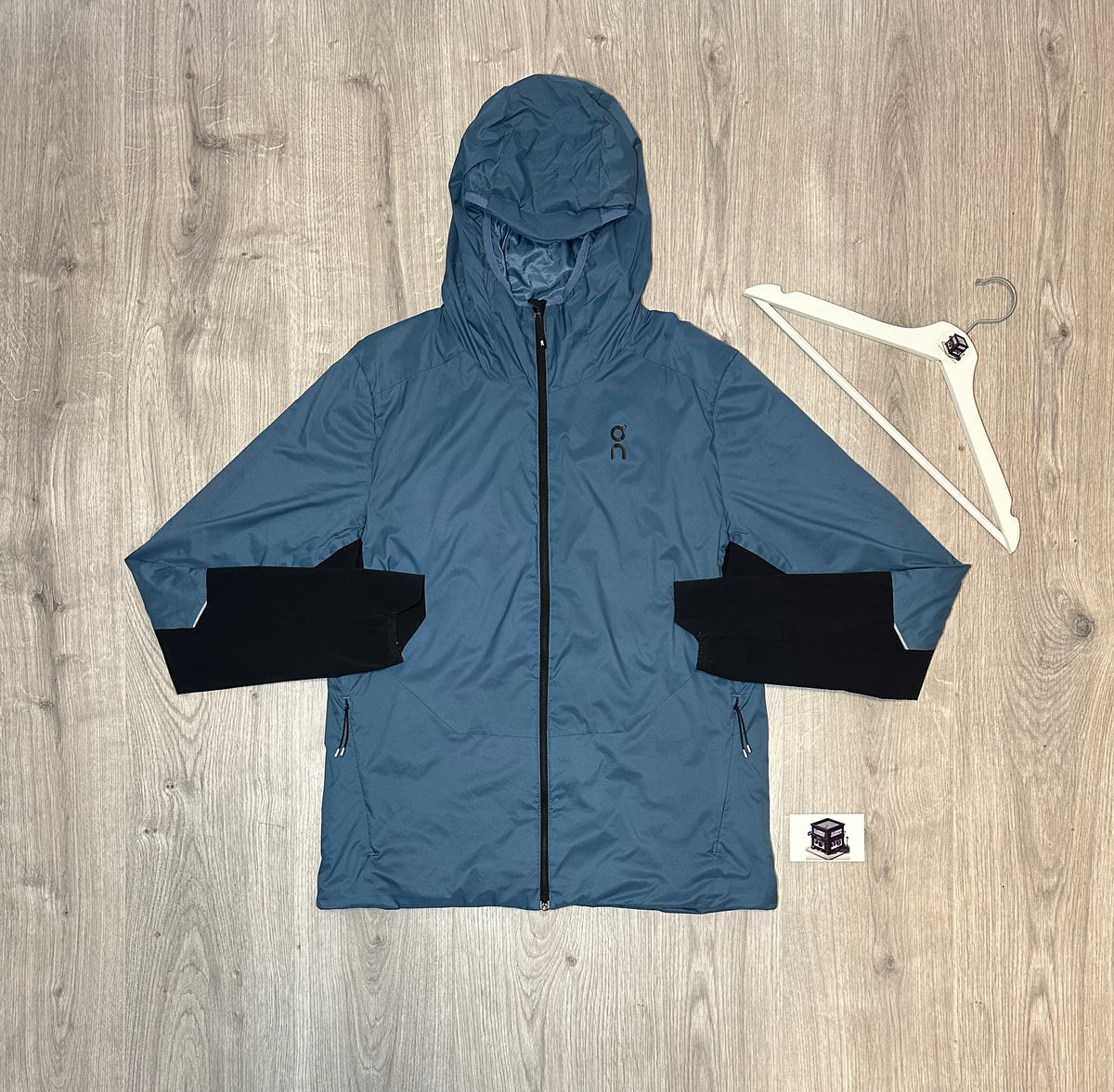 ON RUNNING TRACKSUIT BLUE/GREY SIZE MEDIUM