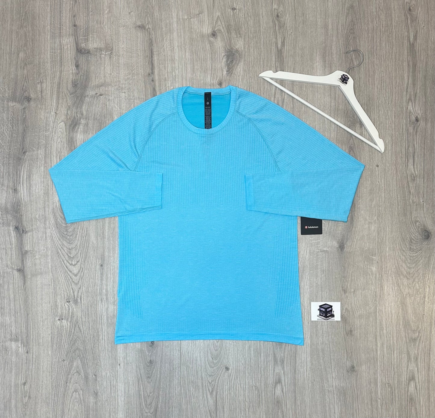 LULULEMON METAL VENT TECH SET FRESCO BLUE TONE/BLACK