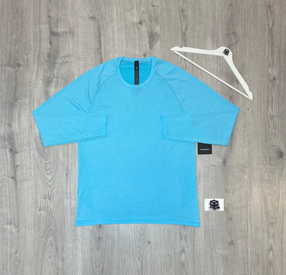 LULULEMON METAL VENT TECH SET FRESCO BLUE TONE/BLACK