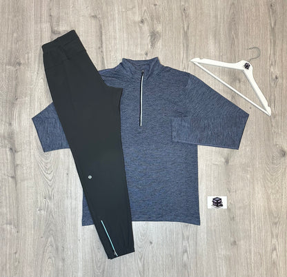 LULULEMON TRACKSUIT TEAL/GREY SIZE MEDIUM