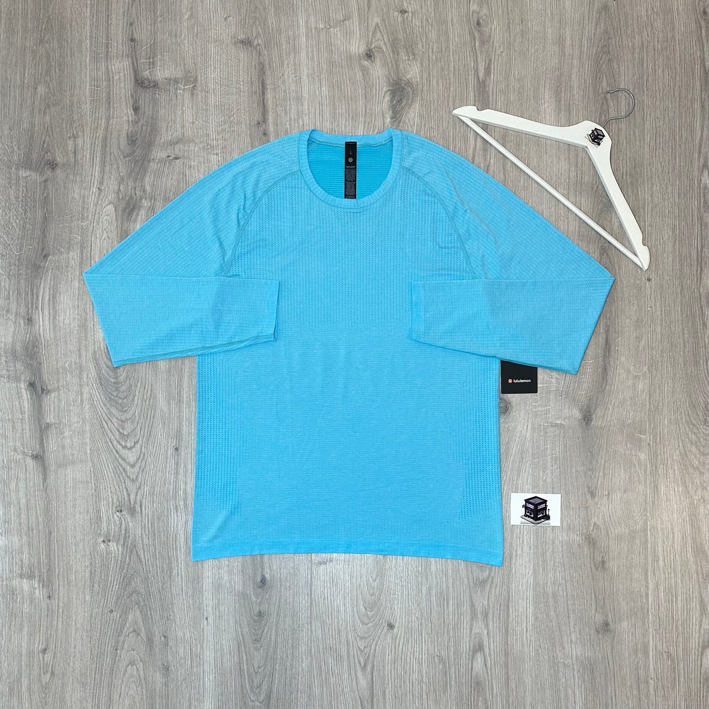 LULULEMON METAL VENT TECH LONG SLEEVE T-SHIRT FRESCO BLUE TONE