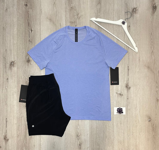LULULEMON METAL VENT TECH SET LILAC/BLACK