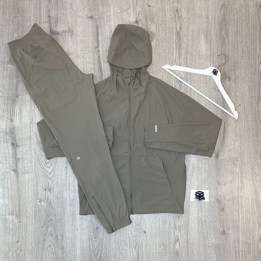 LULULEMON PACE BREAKER TRACKSUIT WARM ASH GREY SIZE SMALL