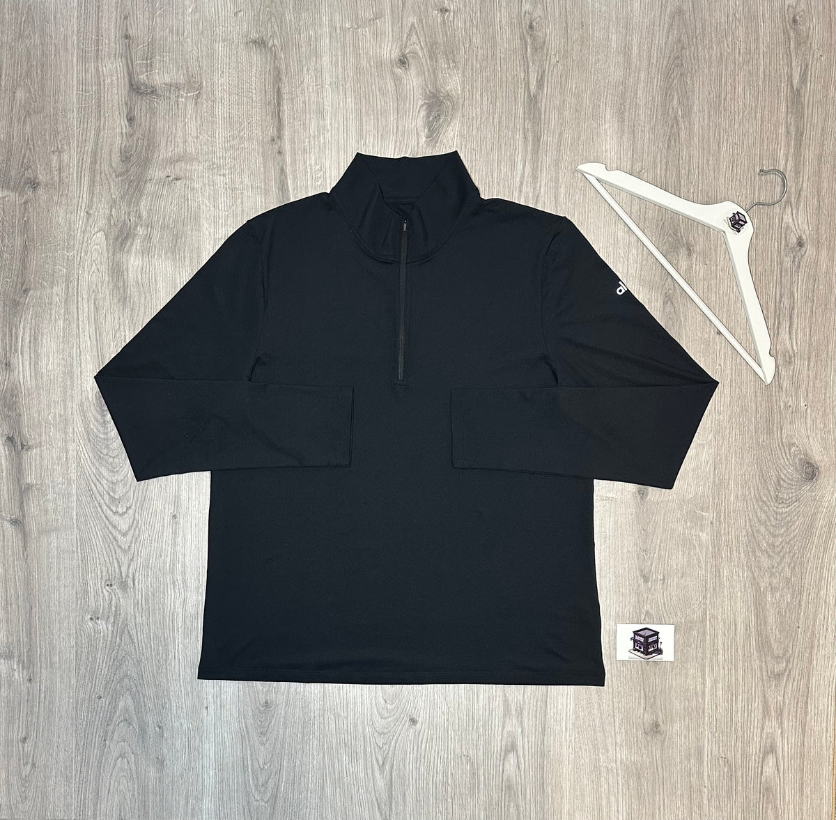 ALO CONQUER REFORM 1/4 ZIP TRACKSUIT BLACK SIZE LARGE