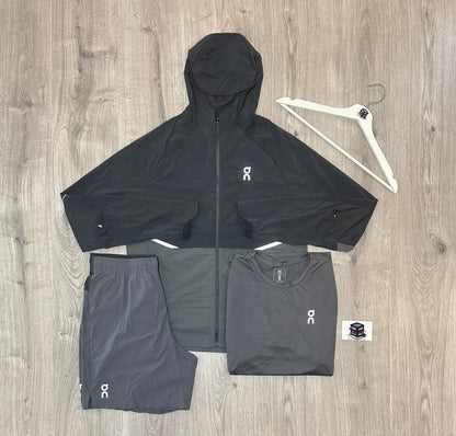 ON RUNNING 3-PIECE CORE SET GREY SIZE SMALL