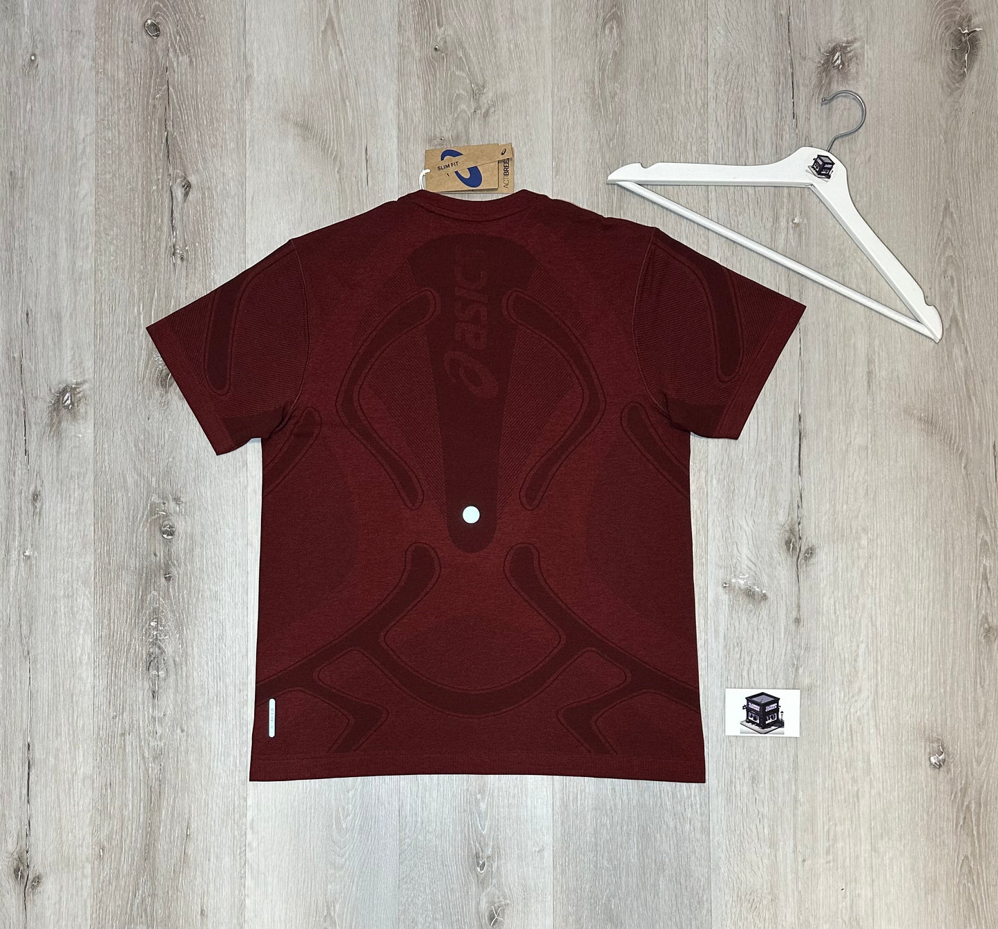 ASICS SEAMLESS SET DARK RED/BLACK