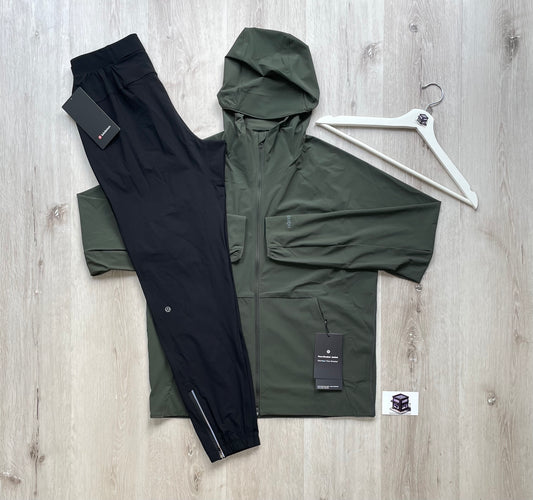 LULULEMON TRACKSUIT FOREST GREEN/BLACK