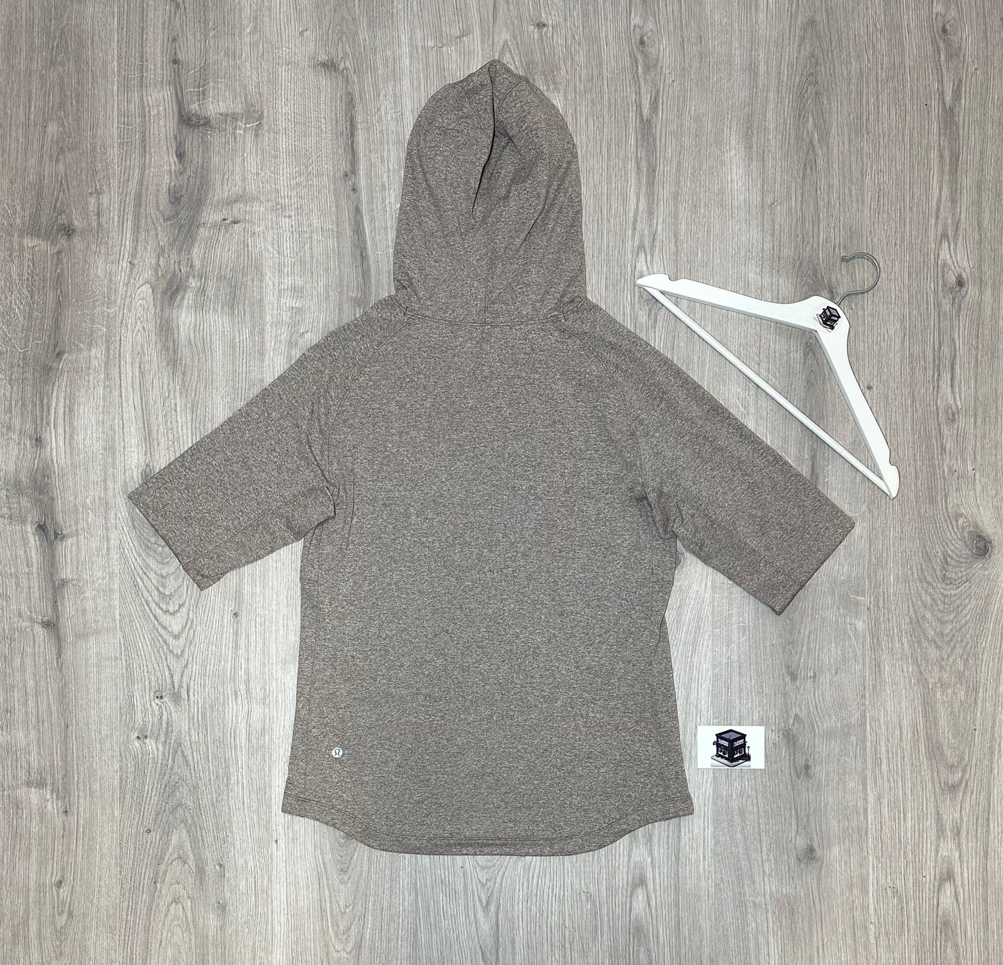 LULULEMON HOODIE TRACKSUIT HEATHERED BROWN/GREY SIZE SMALL