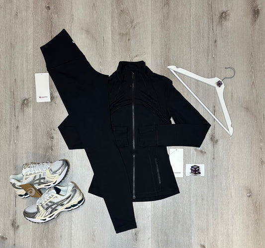 WOMEN’S LULULEMON DEFINE NULU BLACK SET