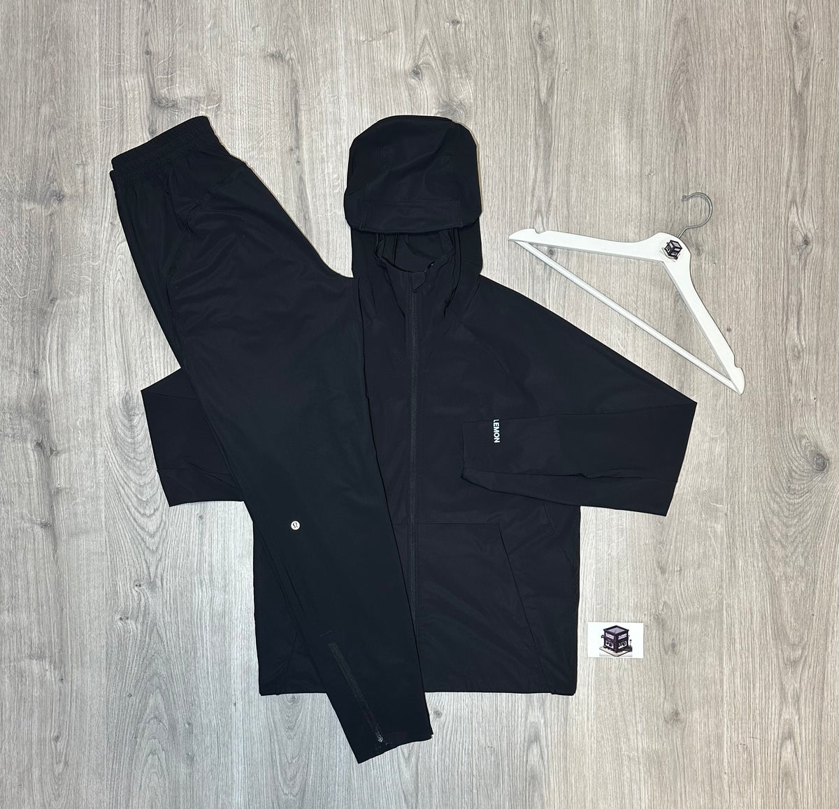 LULULEMON PACE BREAKER TRACKSUIT BLACK SIZE EXTRA SMALL