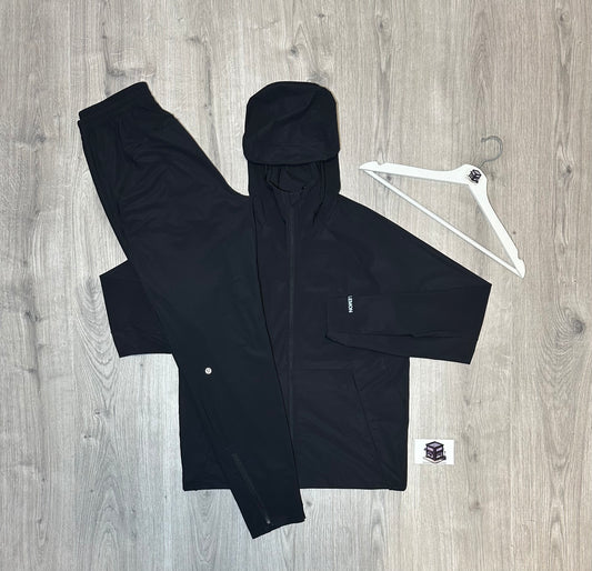LULULEMON PACE BREAKER TRACKSUIT BLACK SIZE MEDIUM