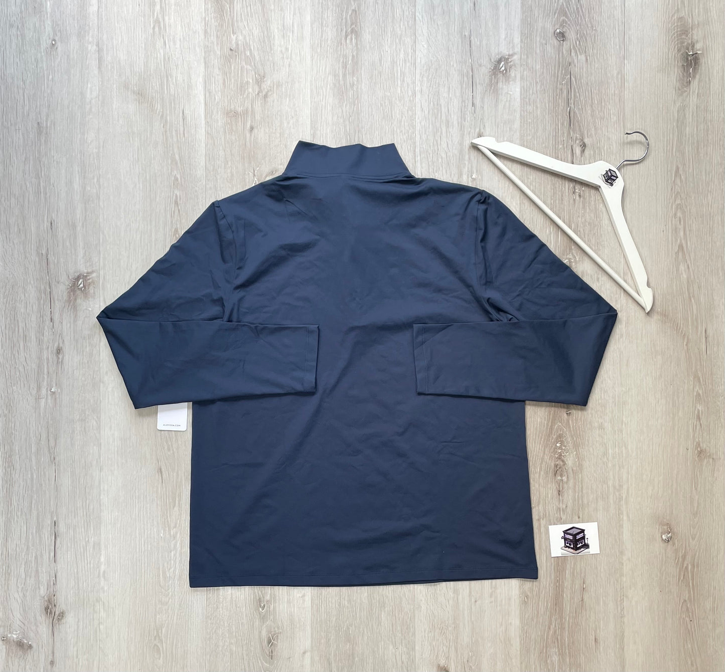 ALO CONQUER 1/4 ZIP REFORM LONG SLEAVE NAVY