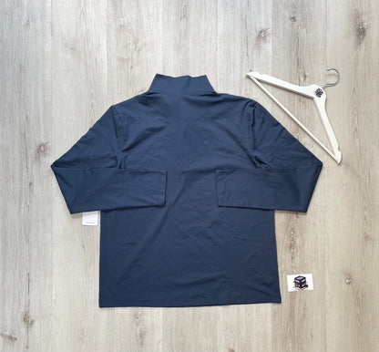 ALO CONQUER 1/4 ZIP REFORM LONG SLEAVE NAVY