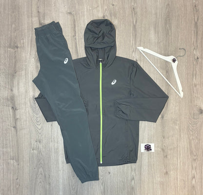 ASICS CORE TRACKSUIT GREY SIZE EXTRA SMALL PANTS & SMALL JACKET