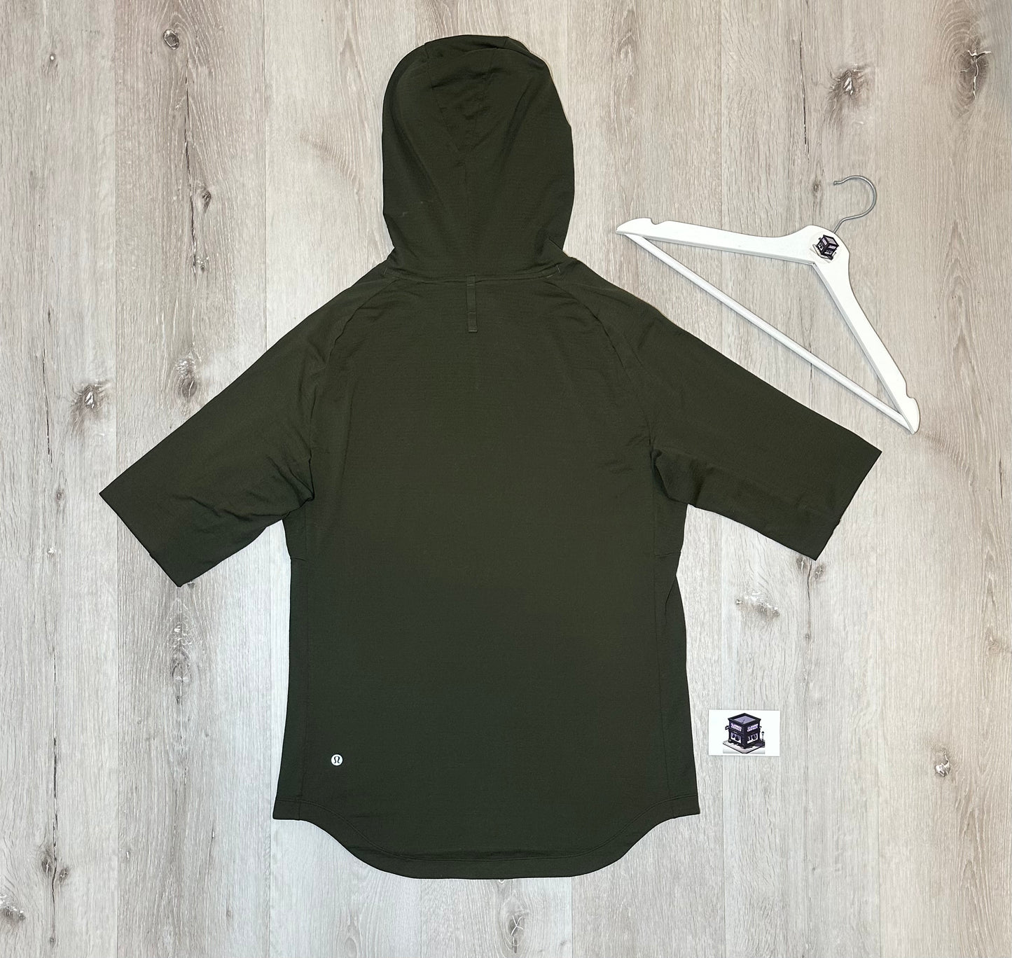 LULULEMON HOODIE TRACKSUIT WALNUT CRUNCH/BLACK SIZE MEDIUM