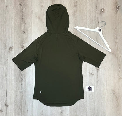 LULULEMON HOODIE TRACKSUIT WALNUT CRUNCH/BLACK SIZE MEDIUM