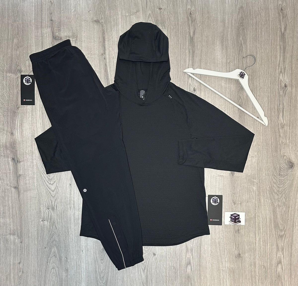 LULULEMON LICENSE-TO-TRAIN HOODIE TRACKSUIT BLACK