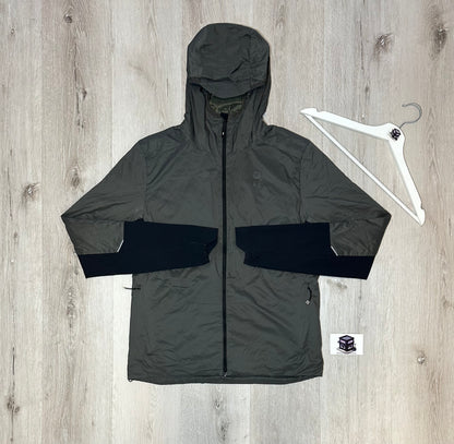 ON RUNNING TRACKSUIT KHAKI/BLACK SIZE SMALL