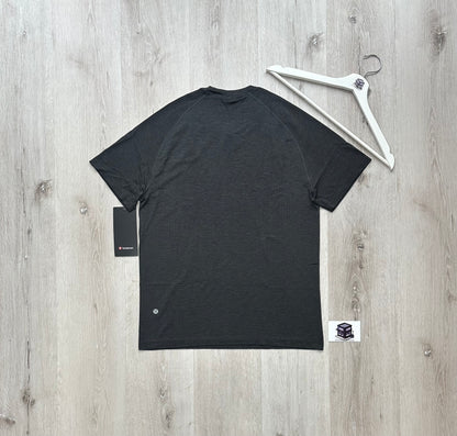LULULEMON METAL VENT TECH SHORT-SLEEVE SHIRT GRAPHITE GREY/BLACK