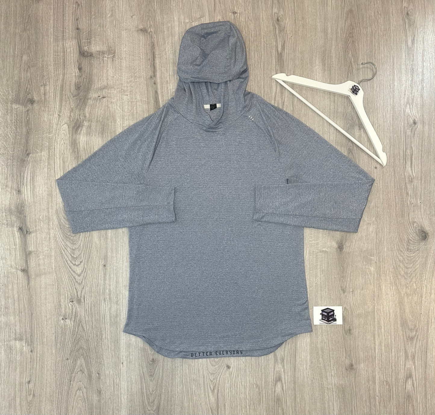 LULULEMON HOODIE TRACKSUIT BLUE/GREY SIZE LARGE