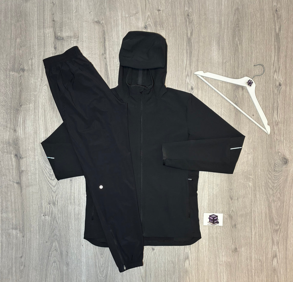LULULEMON WARP LITE TRACKSUIT BLACK SIZE SMALL