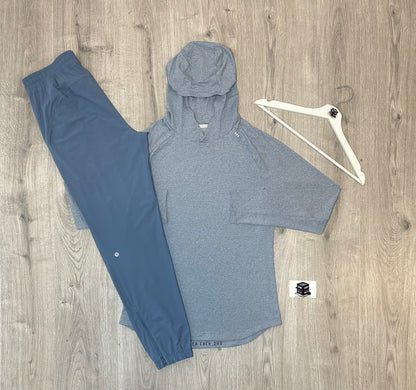 LULULEMON HOODIE TRACKSUIT STEEL BLUE SIZE MEDIUM