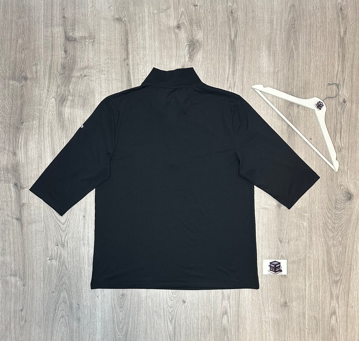 ALO CONQUER REFORM 1/4 ZIP TRACKSUIT BLACK SIZE LARGE