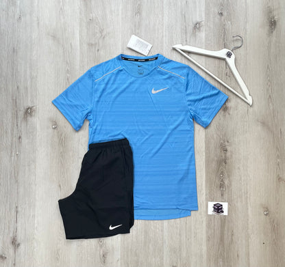 NIKE MILER SET AQUARIUS BLUE/BLACK