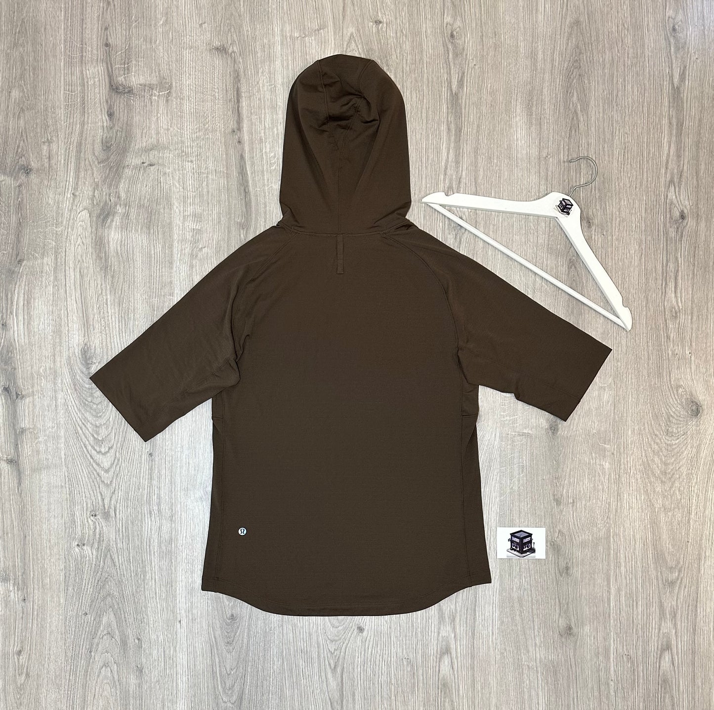 LULULEMON HOODIE TRACKSUIT WALNUT CRUNCH/GREY SIZE SMALL