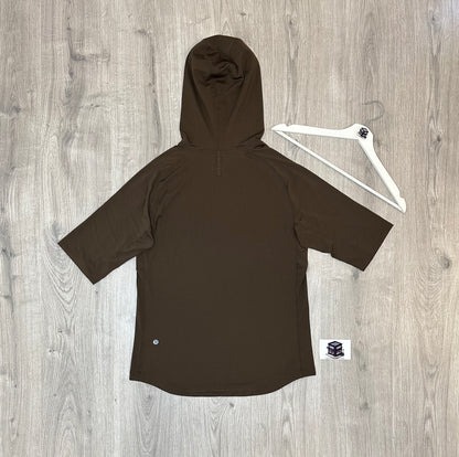 LULULEMON HOODIE TRACKSUIT WALNUT CRUNCH/GREY SIZE SMALL
