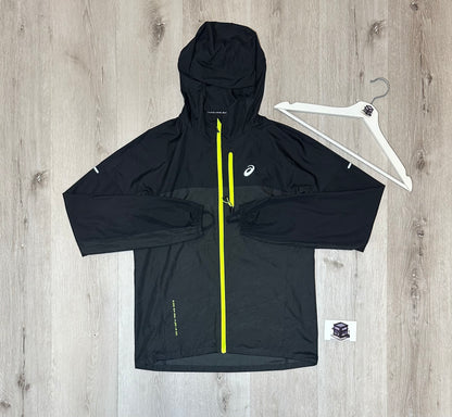 ASICS FUJITRAIL TRACKSUIT BLACK SIZE MEDIUM PANTS & SMALL JACKET