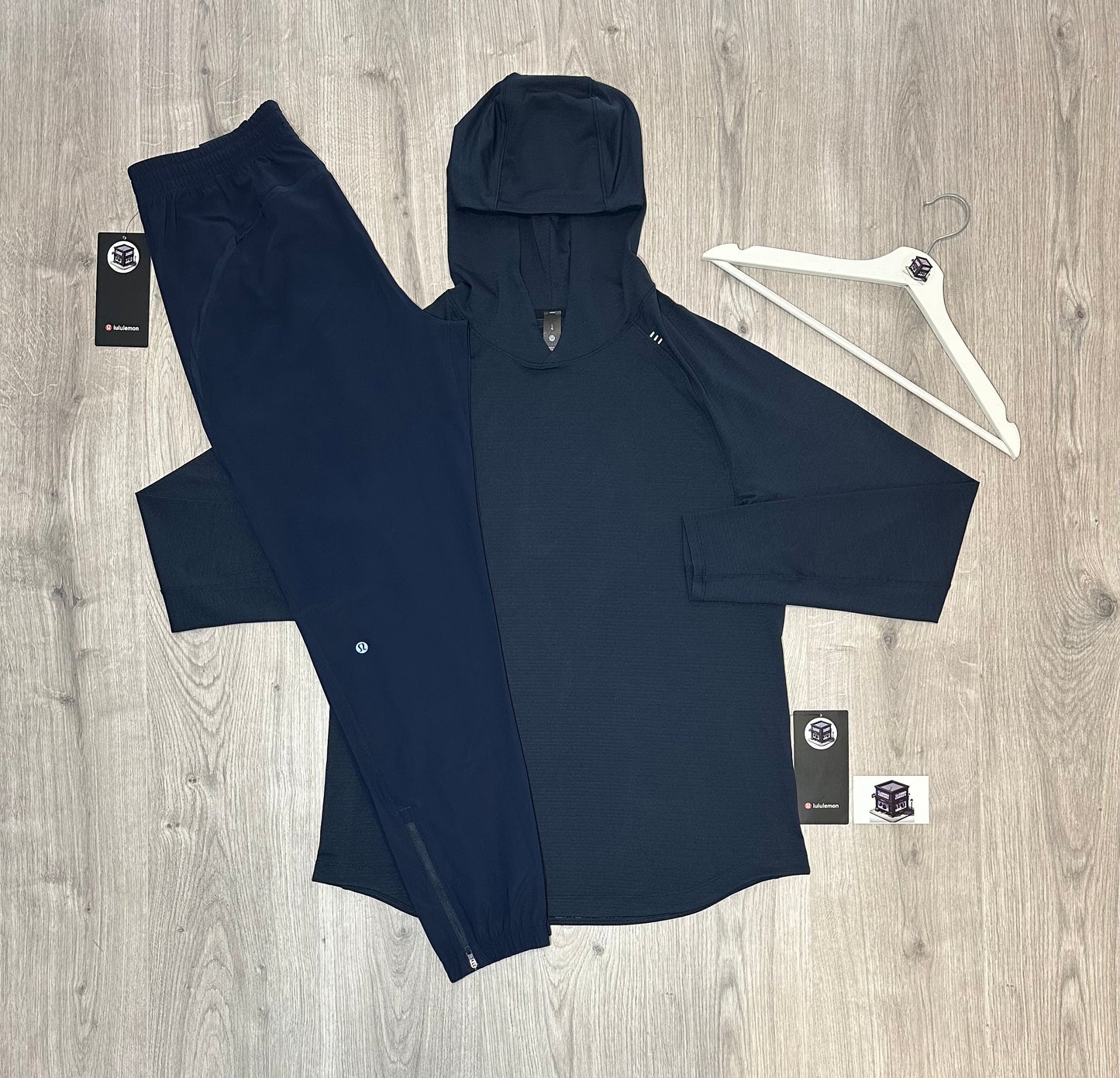 LULULEMON LICENSE-TO-TRAIN HOODIE TRACKSUIT TRUE NAVY