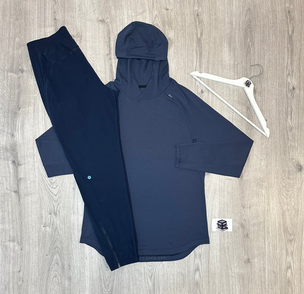 LULULEMON HOODIE TRACKSUIT TRUE NAVY SIZE SMALL