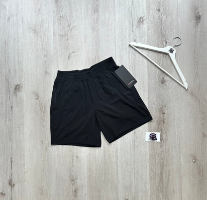 LULULEMON SHORTS & T-SHIRT SET GREY/BLACK