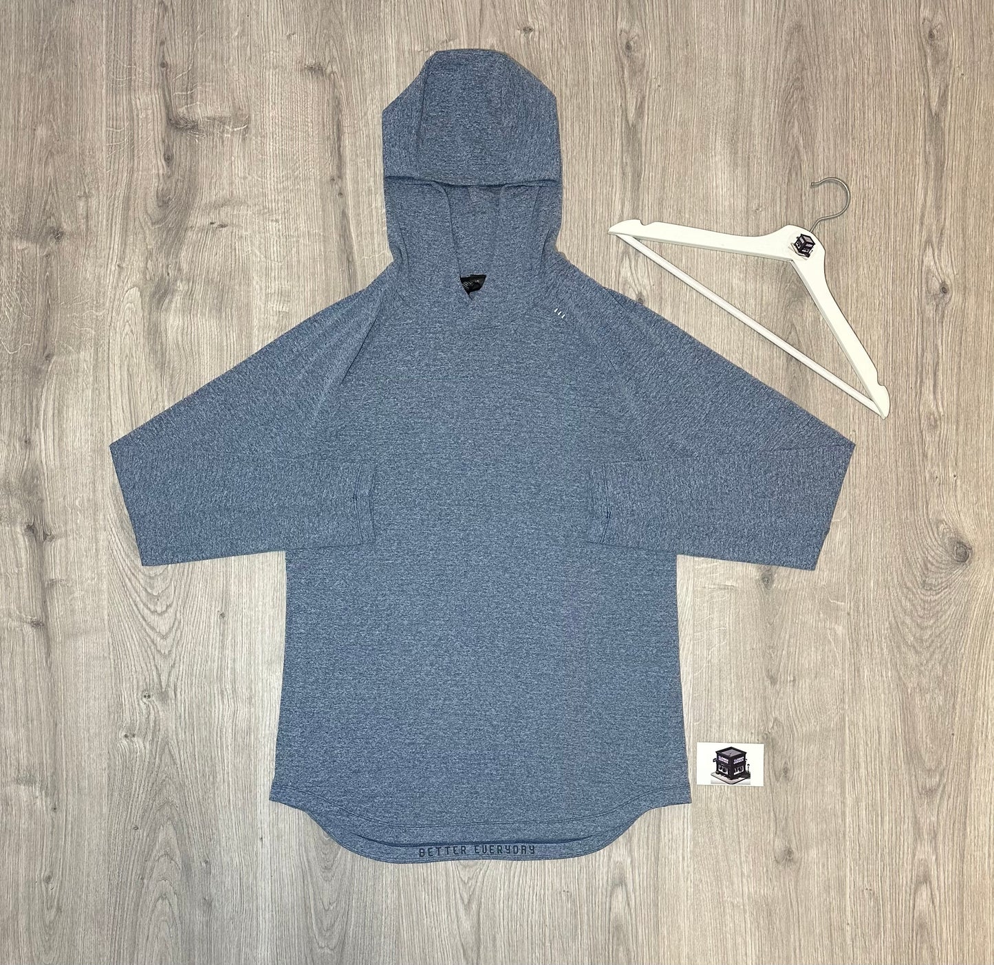 LULULEMON HOODIE TRACKSUIT BLUE/GREY SIZE LARGE