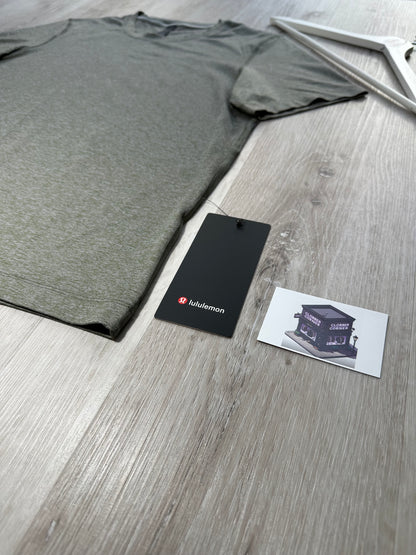 LULULEMON SOFT JERSEY SHORT-SLEEVE SHIRT HEATHERED GREY SAGE