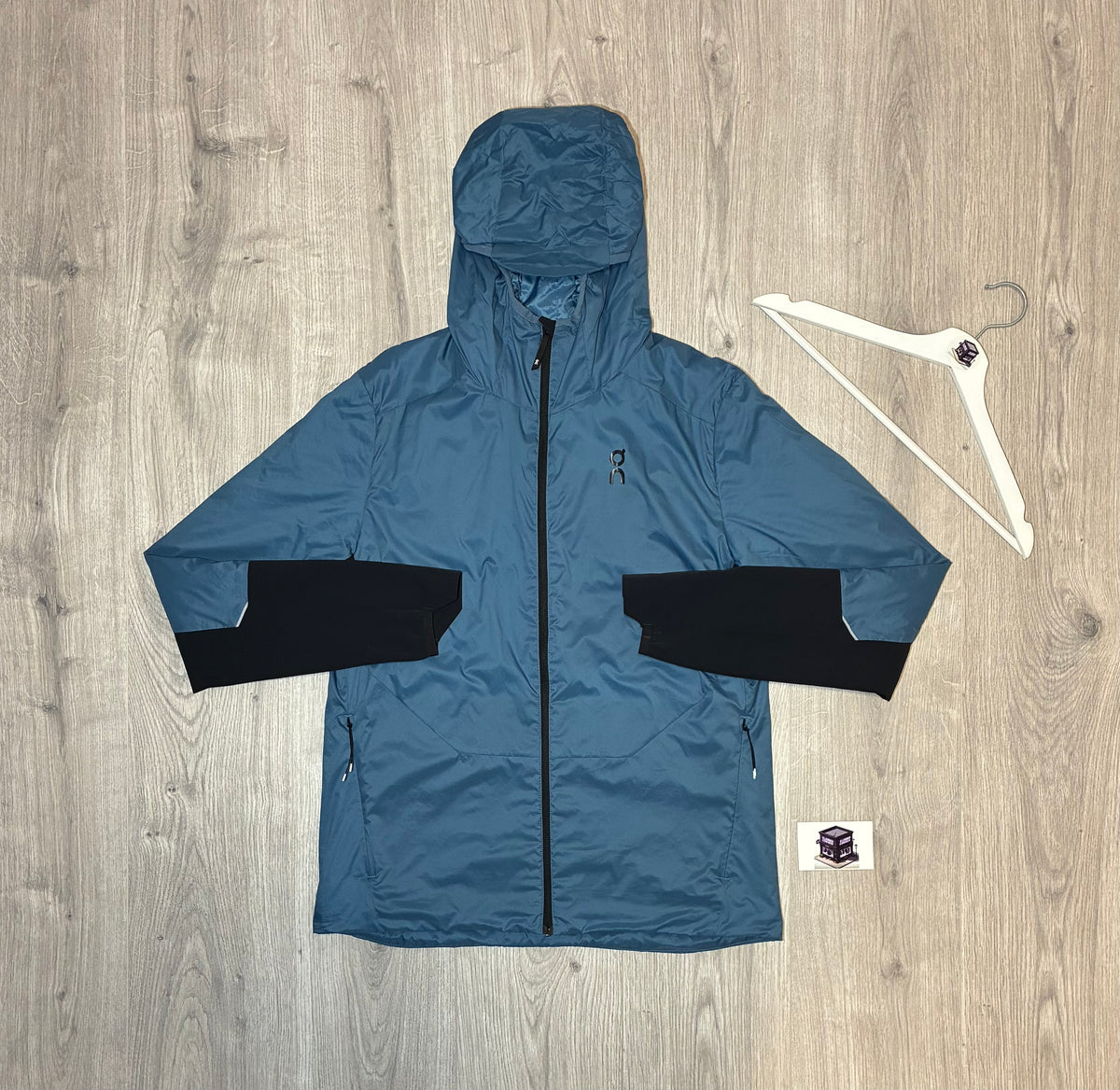 ON RUNNING TRACKSUIT BLUE/GREY SIZE MEDIUM